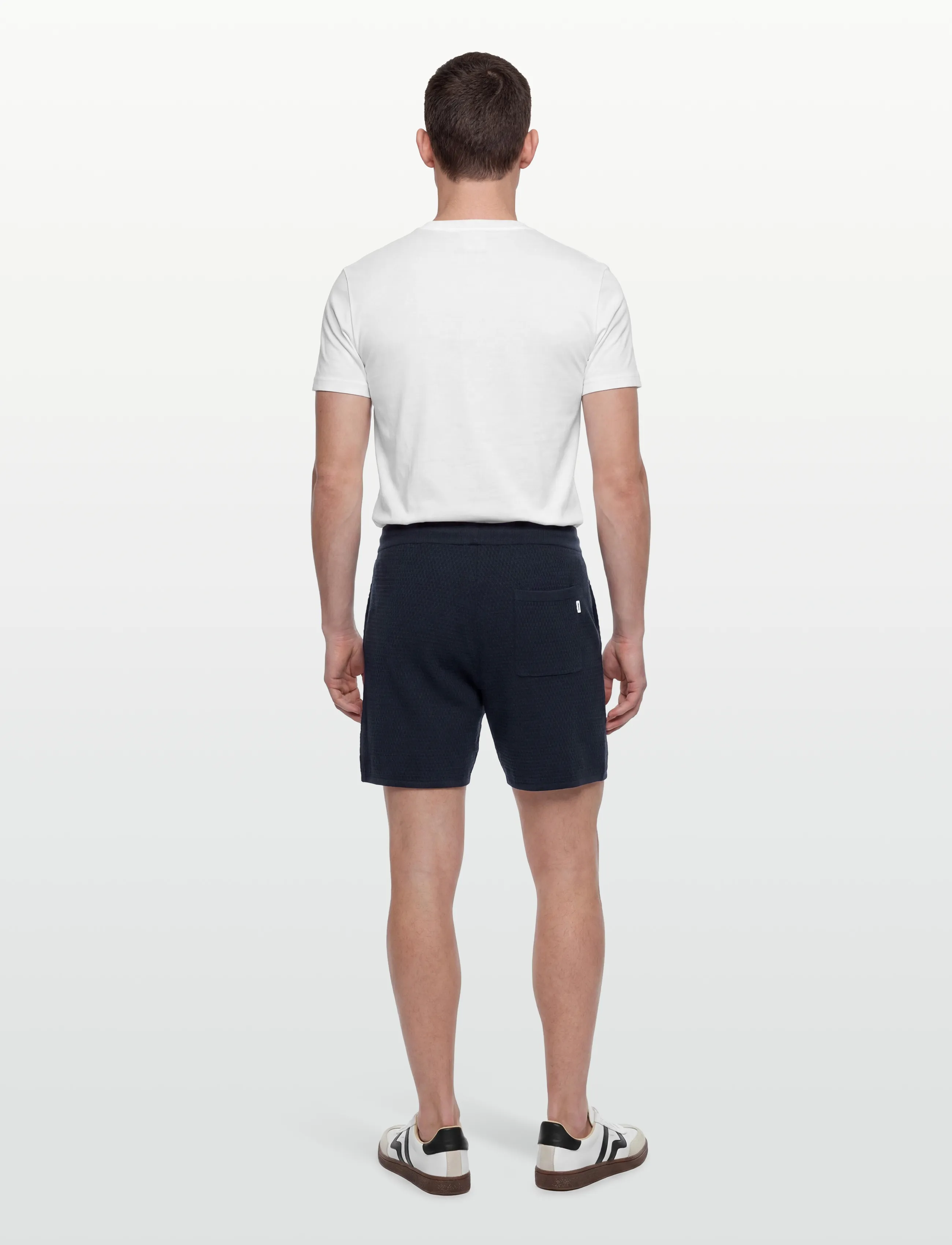 Knowledge Cotton Apparel - Loose knit shorts - casual shorts - night sky - 4