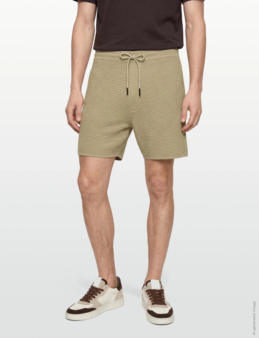 Knowledge Cotton Apparel - Loose knit shorts - casual shorts - twill - 4