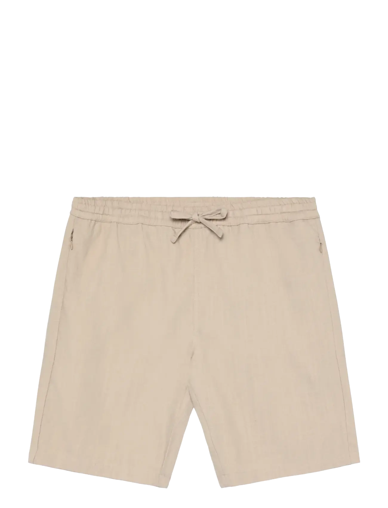Knowledge Cotton Apparel Astral comfort linen blend shorts - Nouveautés - LIGHT FEATHER GRAY / beige
