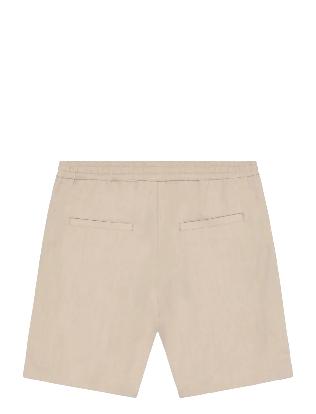 Knowledge Cotton Apparel - Astral comfort linen blend shorts - linased lühikesed püksid - light feather gray - 1