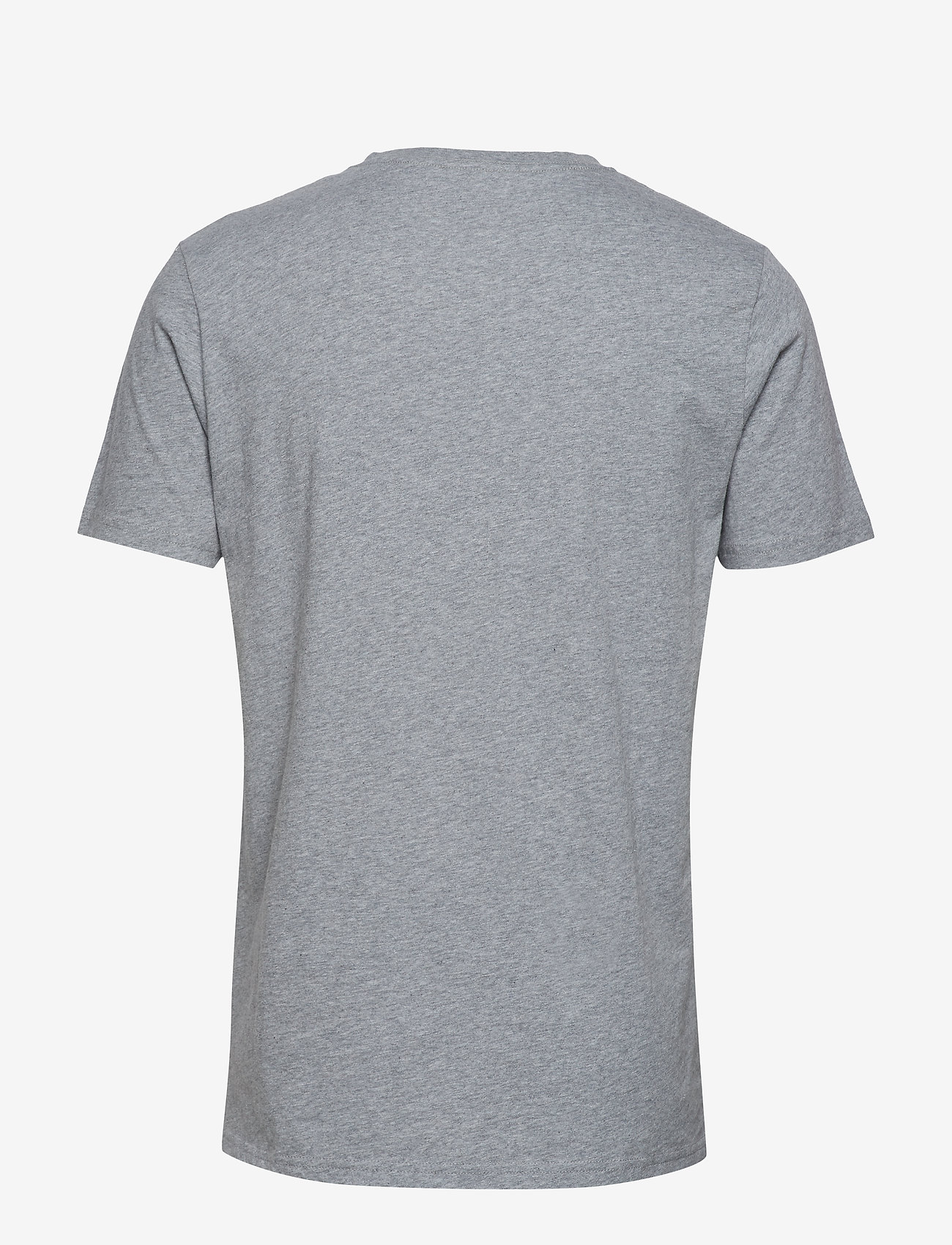 Knowledge Cotton Apparel - ALDER basic v-neck tee - GOTS/Vegan - grey melange - 1