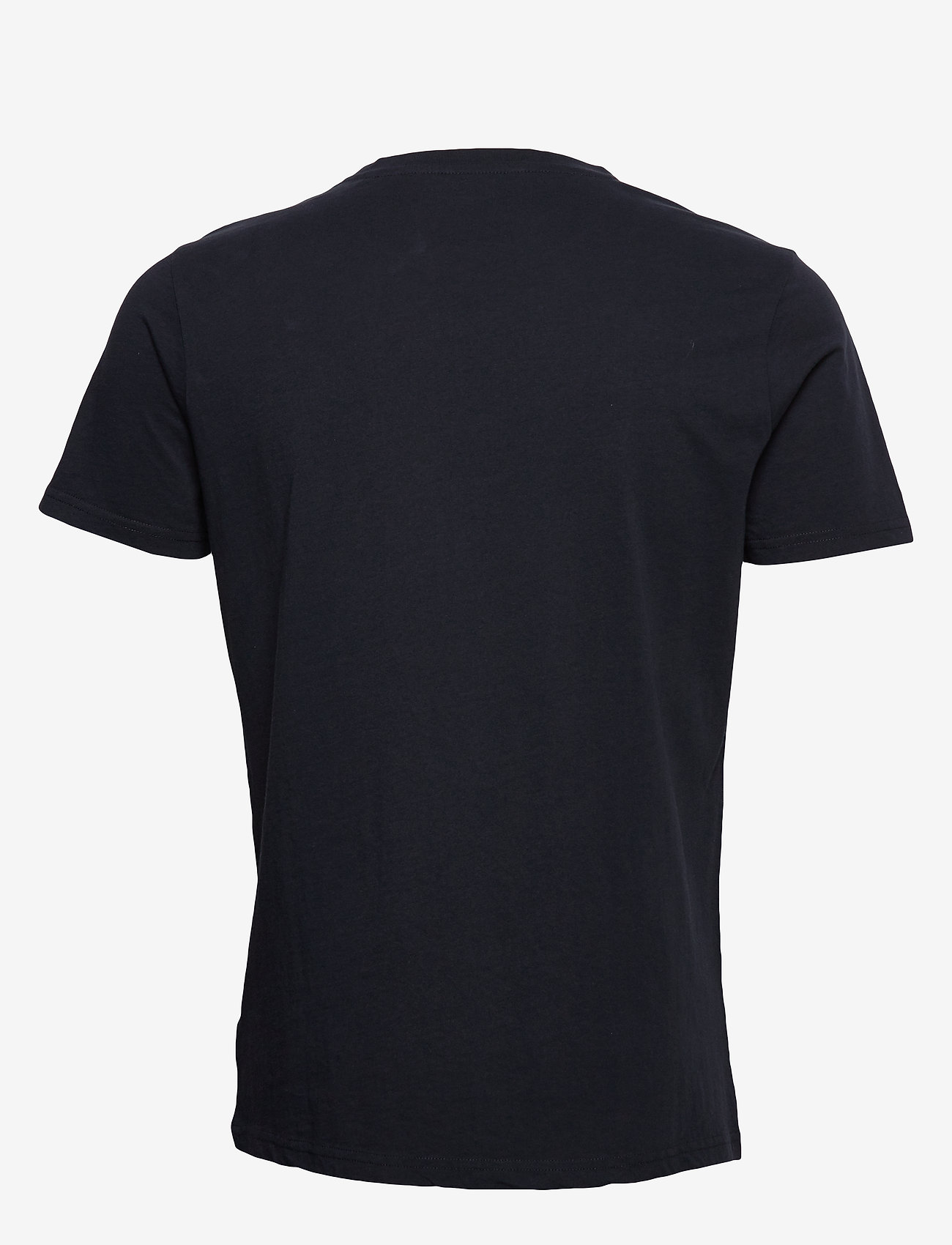 Knowledge Cotton Apparel - ALDER wave owl tee - GOTS/Vegan - total eclipse - 1