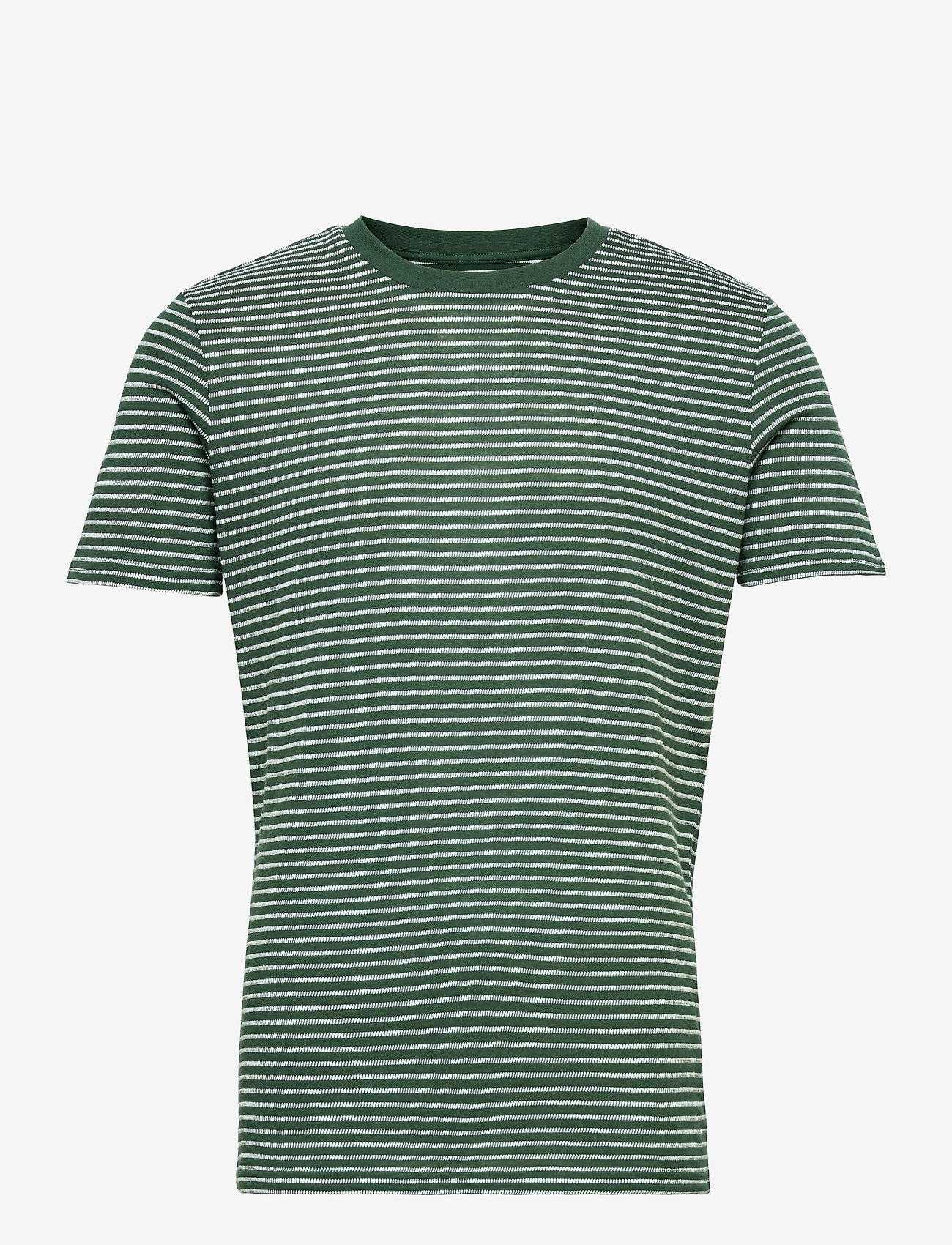 Knowledge Cotton Apparel - ALDER striped tee - GOTS/Vegan - pineneedle - 0