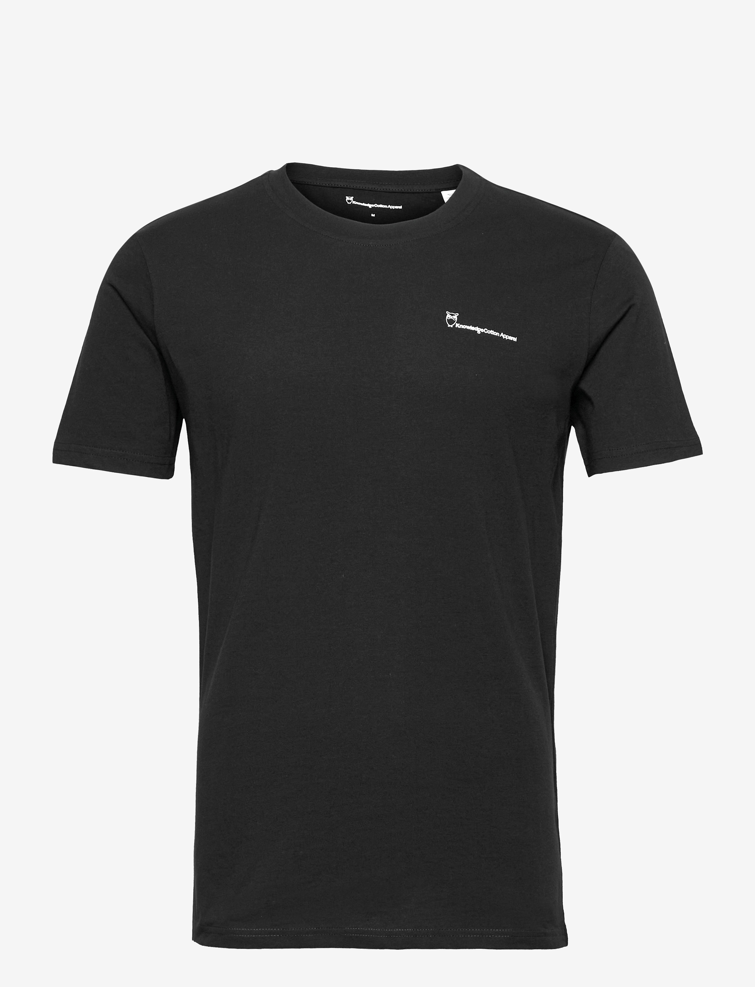 Regular trademark chest print t-shi - BLACK JET