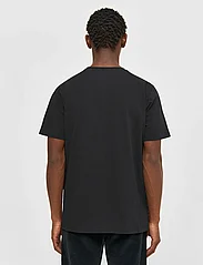 Knowledge Cotton Apparel - Regular trademark chest print t-shi - basis-t-skjorter - black jet - 3