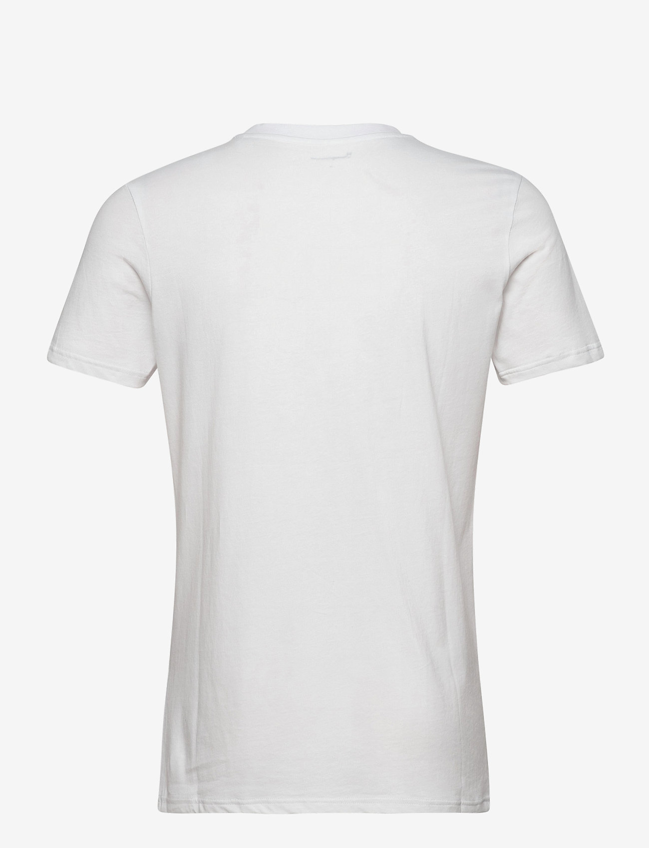 Knowledge Cotton Apparel - Regular trademark chest print t-shi - zemākās cenas - bright white - 1