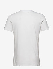 Knowledge Cotton Apparel - Regular trademark chest print t-shi - laveste priser - bright white - 1