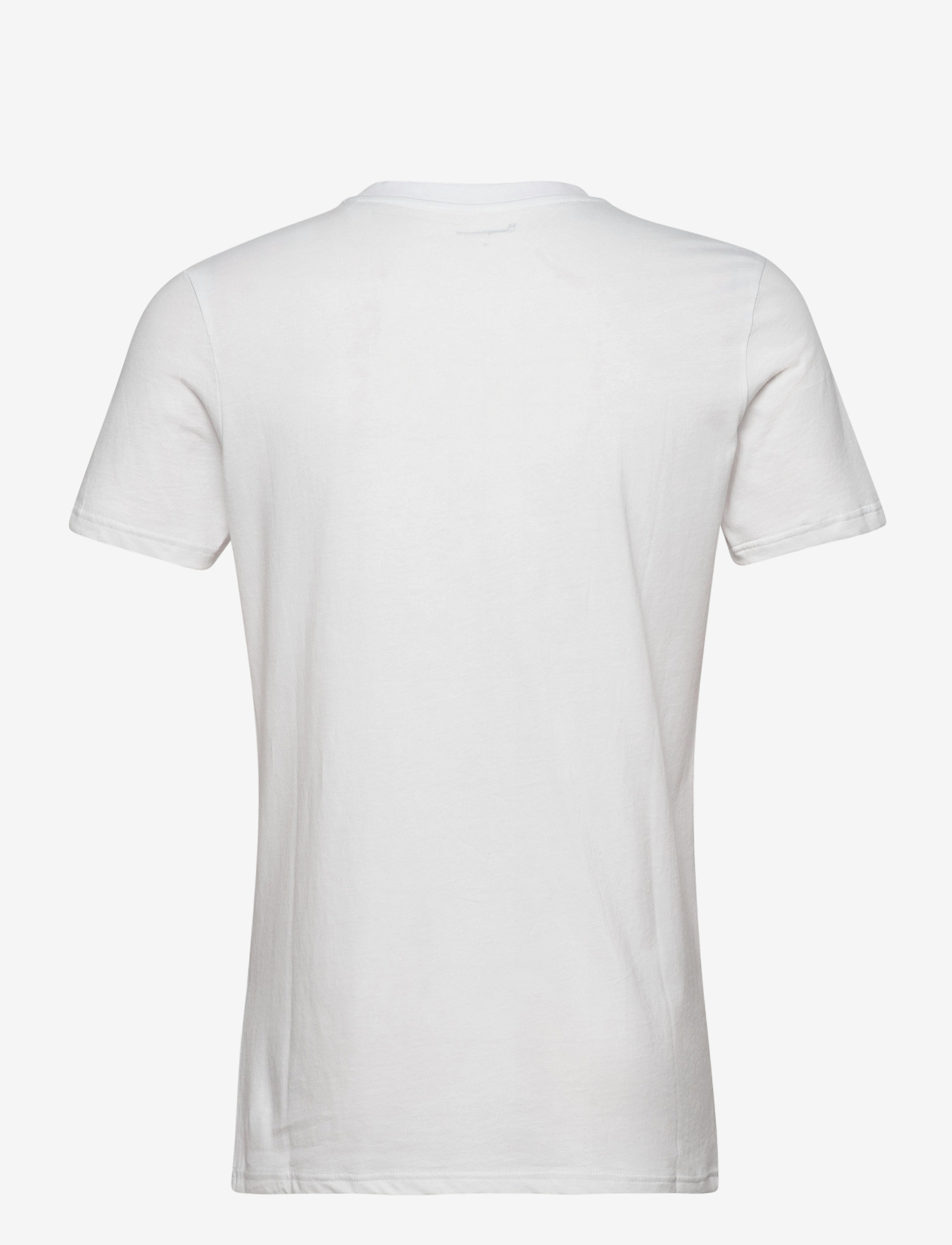 Knowledge Cotton Apparel - Regular trademark chest print t-shi - lowest prices - bright white - 2