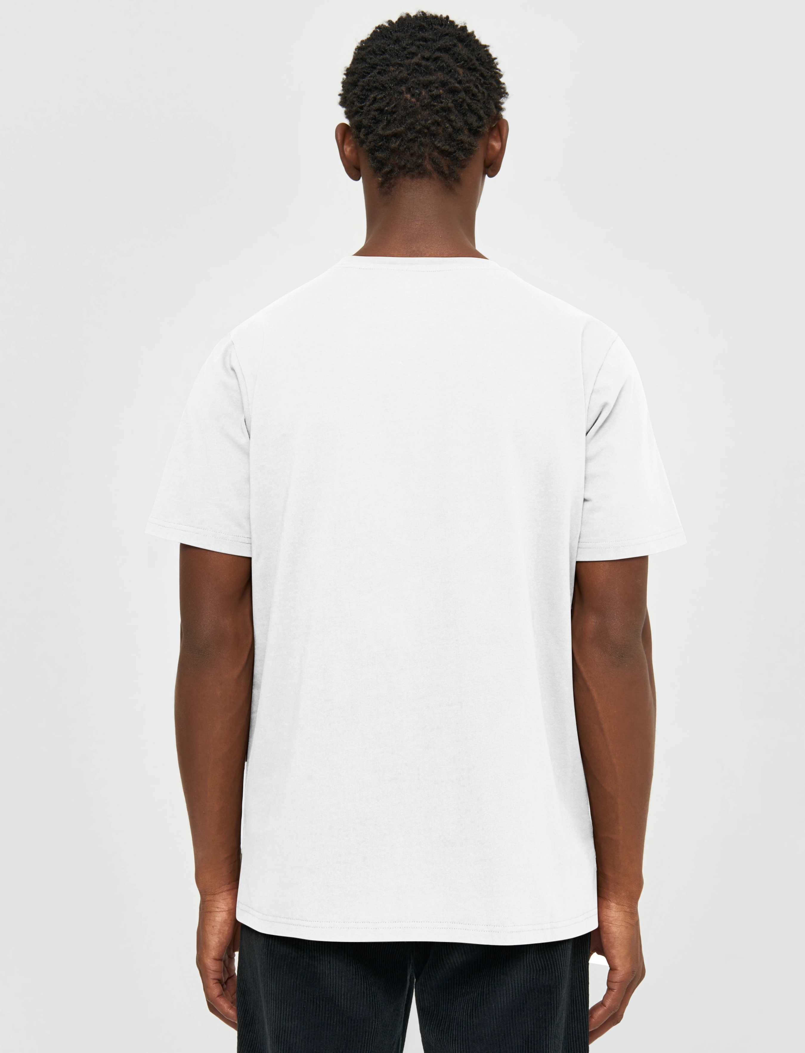 Knowledge Cotton Apparel - Regular trademark chest print t-shi - lowest prices - bright white - 3