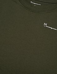 Knowledge Cotton Apparel - Regular trademark chest print t-shi - mažiausios kainos - forrest night - 4