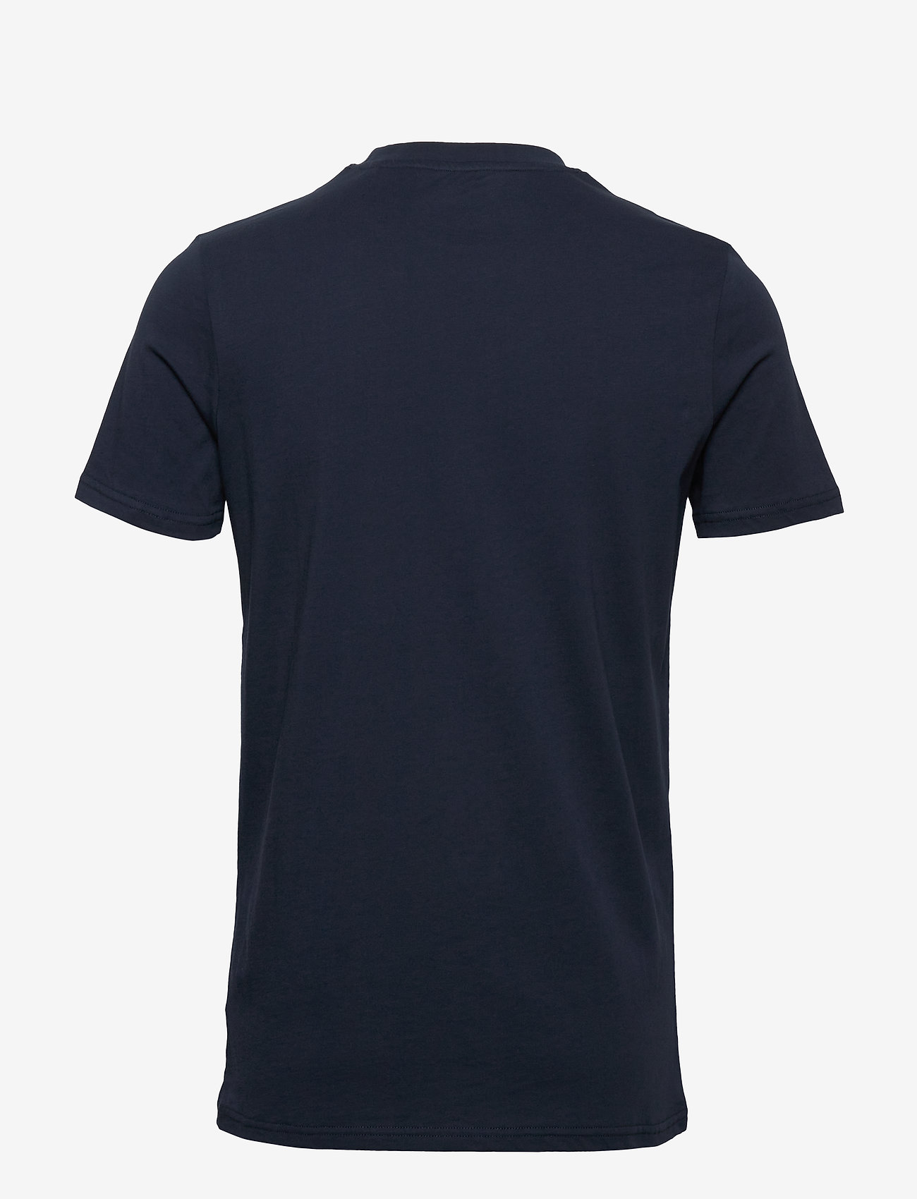 Knowledge Cotton Apparel - Regular trademark chest print t-shi - efterårstøj - total eclipse - 1