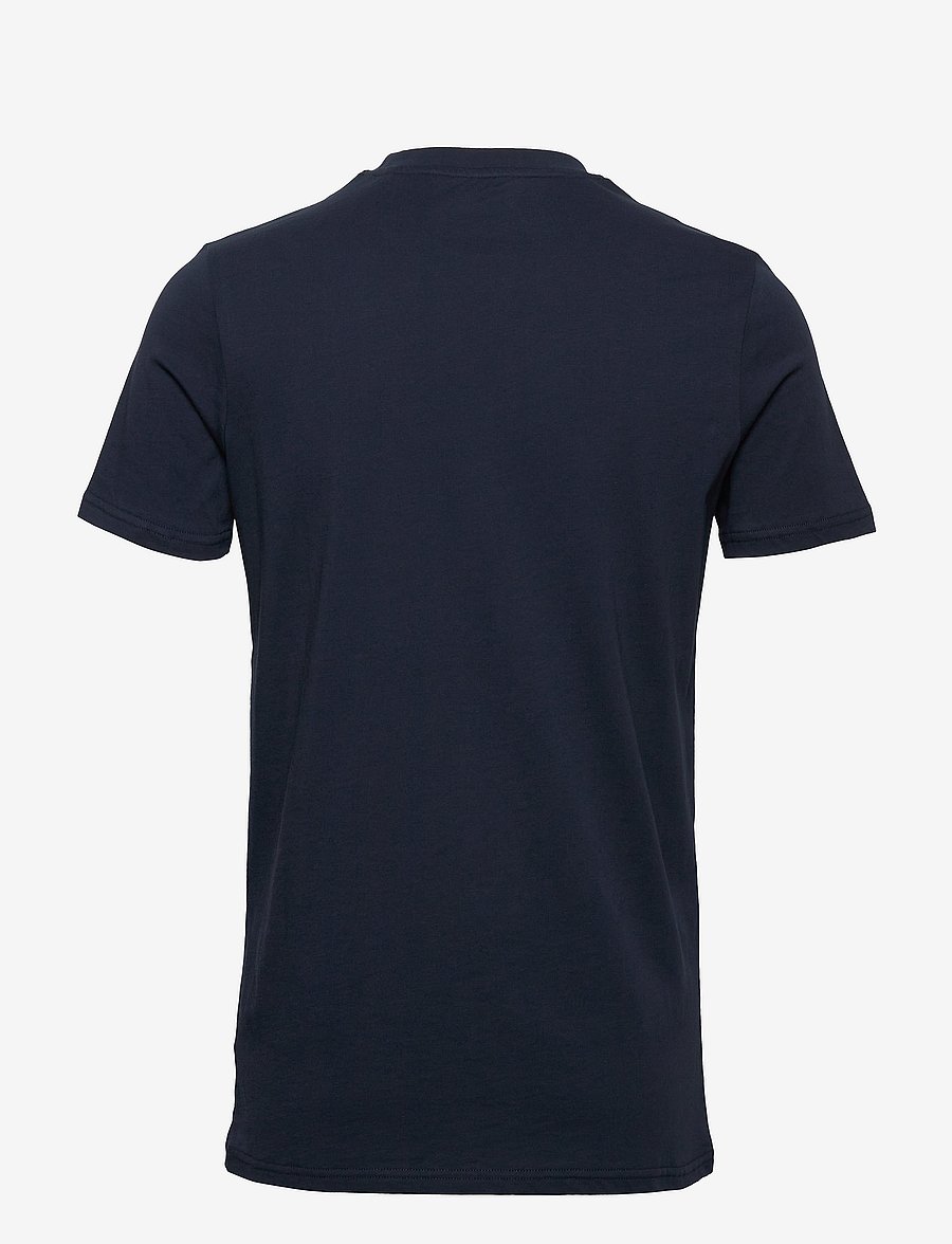 Knowledge Cotton Apparel - Regular trademark chest print t-shi - kortärmade t-shirts - total eclipse - 2