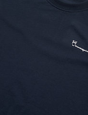 Knowledge Cotton Apparel - Regular trademark chest print t-shi - basis-t-skjorter - total eclipse - 4