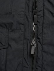 Knowledge Cotton Apparel - APEX CANVAS long padded coat - GRS - winter jackets - black jet - 6
