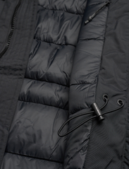 Knowledge Cotton Apparel - APEX CANVAS long padded coat - GRS - vinterjackor - black jet - 7