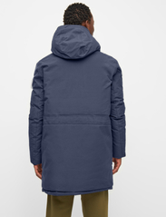 Knowledge Cotton Apparel - APEX CANVAS long padded coat - GRS - kurtki zimowe - total eclipse - 3