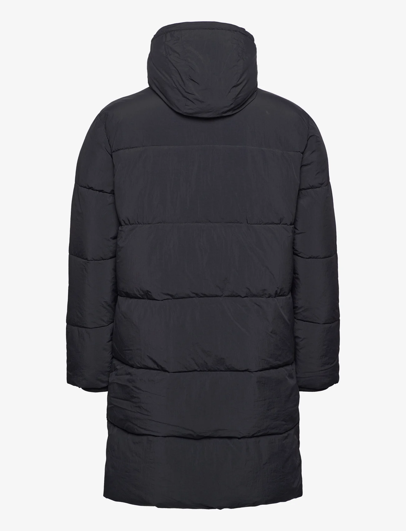 Knowledge Cotton Apparel - Long puffer coat - GRS/Vegan - padded jackets - black jet - 1