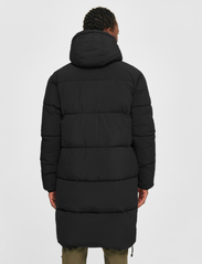 Knowledge Cotton Apparel - Long puffer coat - GRS/Vegan - vinterjakker - black jet - 3