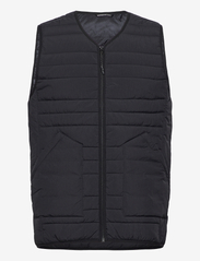 GO ANYWEAR quilted padded zip vest - BLACK JET