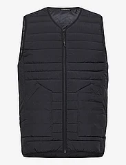 Knowledge Cotton Apparel - GO ANYWEAR quilted padded zip vest - jakker og frakker - black jet - 0