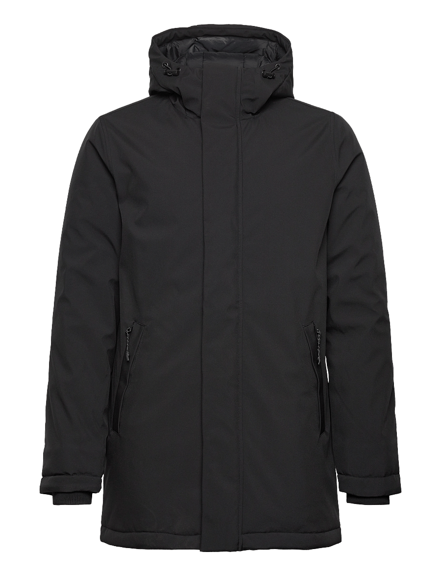 Knowledge Cotton Apparel - CLIMATE SHELL jacket - GRS/Vegan - parkas - black jet - 0