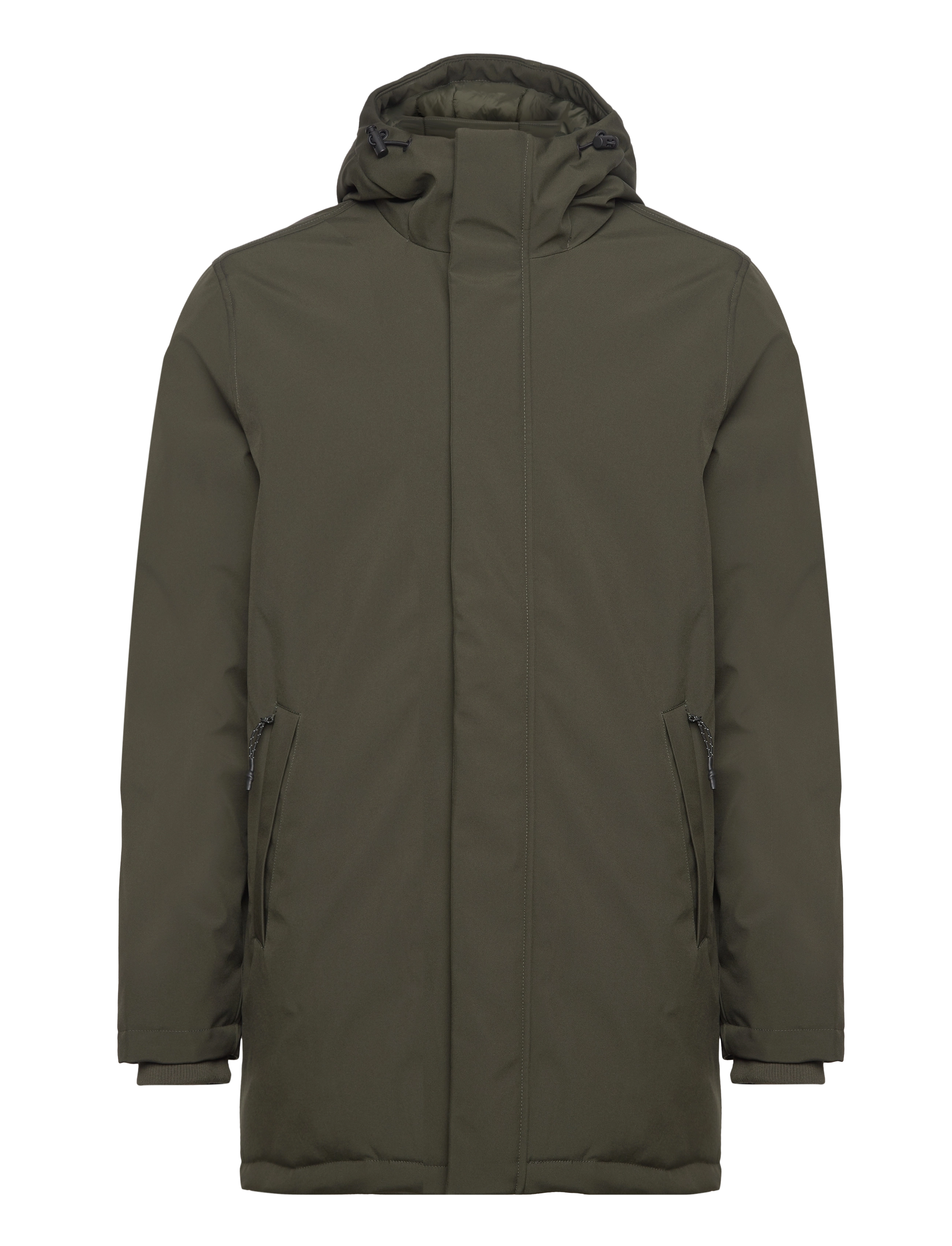 Knowledge Cotton Apparel CLIMATE SHELL jacket - GRS/Vegan - Parkas - FORREST NIGHT / khaki/green