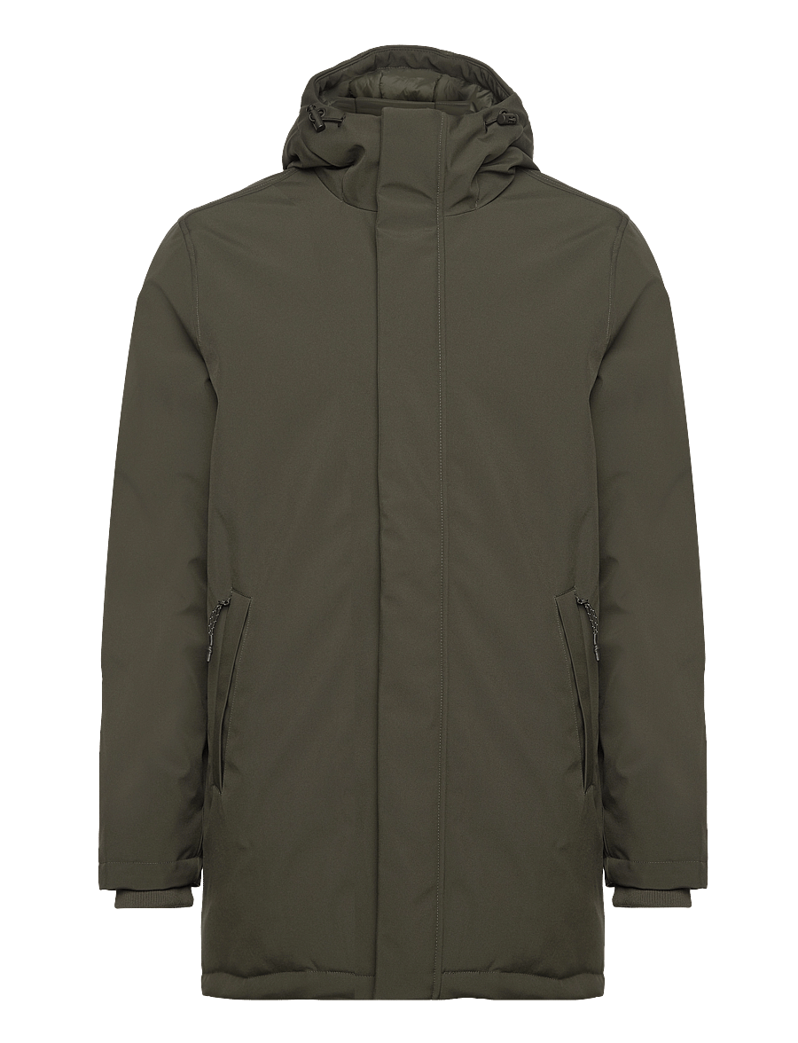 Knowledge Cotton Apparel - CLIMATE SHELL jacket - GRS/Vegan - parka's - forrest night - 0