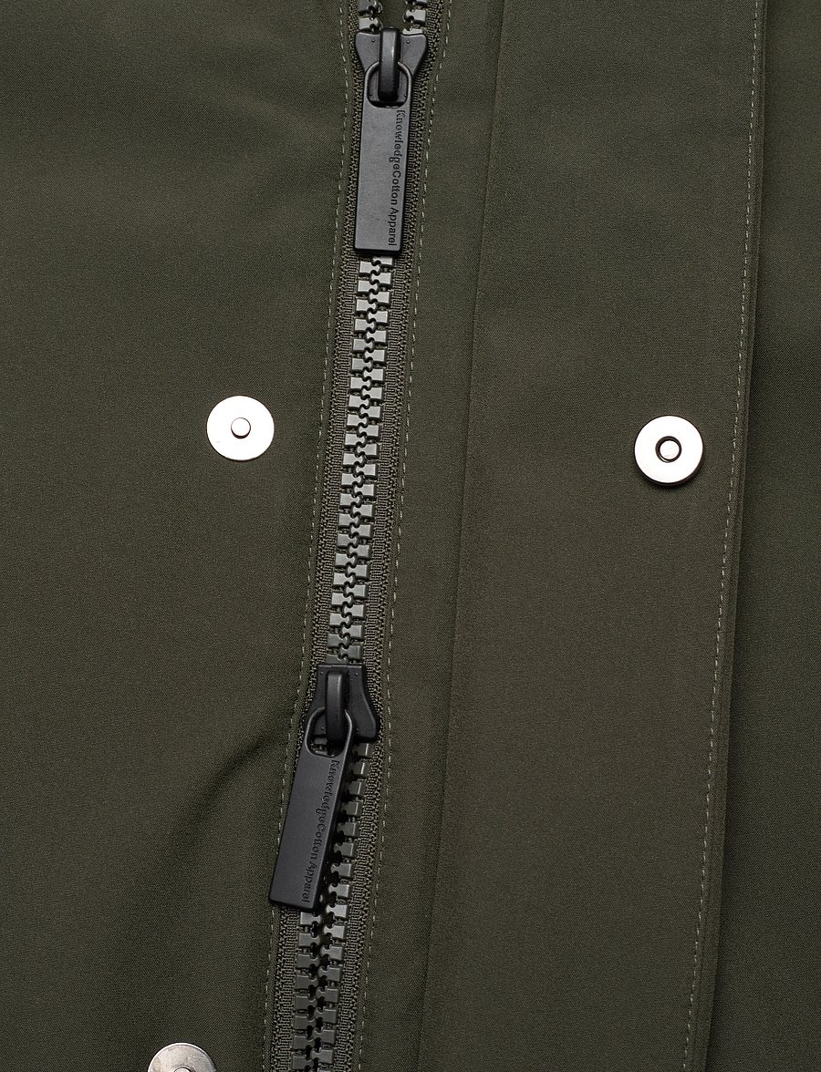 Knowledge Cotton Apparel - CLIMATE SHELL jacket - GRS/Vegan - parka's - forrest night - 4