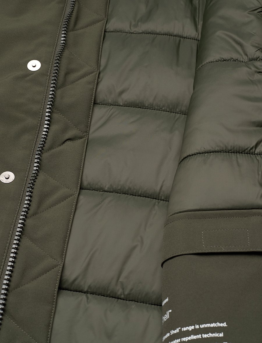 Knowledge Cotton Apparel - CLIMATE SHELL jacket - GRS/Vegan - parka's - forrest night - 5