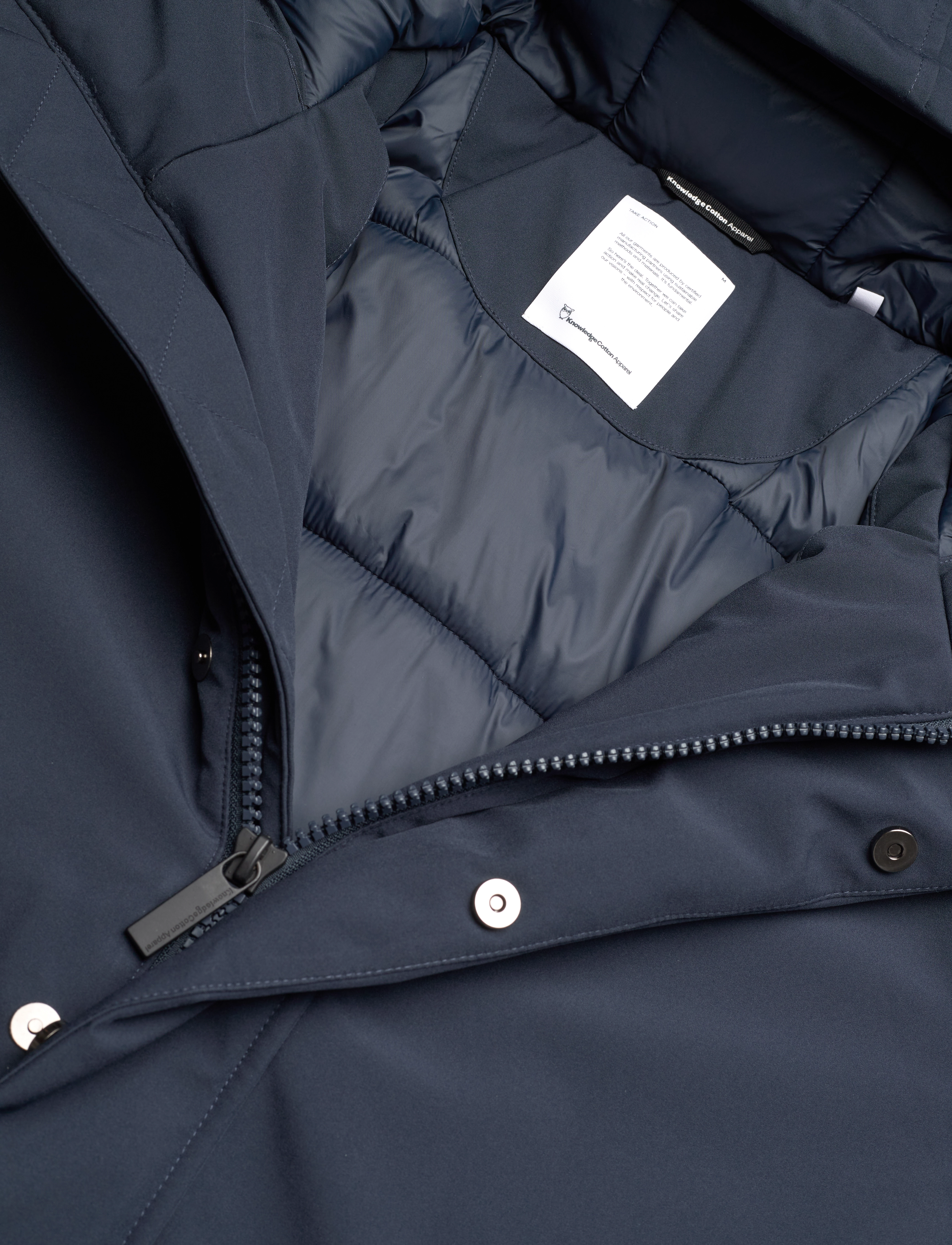 Knowledge Cotton Apparel - CLIMATE SHELL jacket - GRS/Vegan - parkas - total eclipse - 2