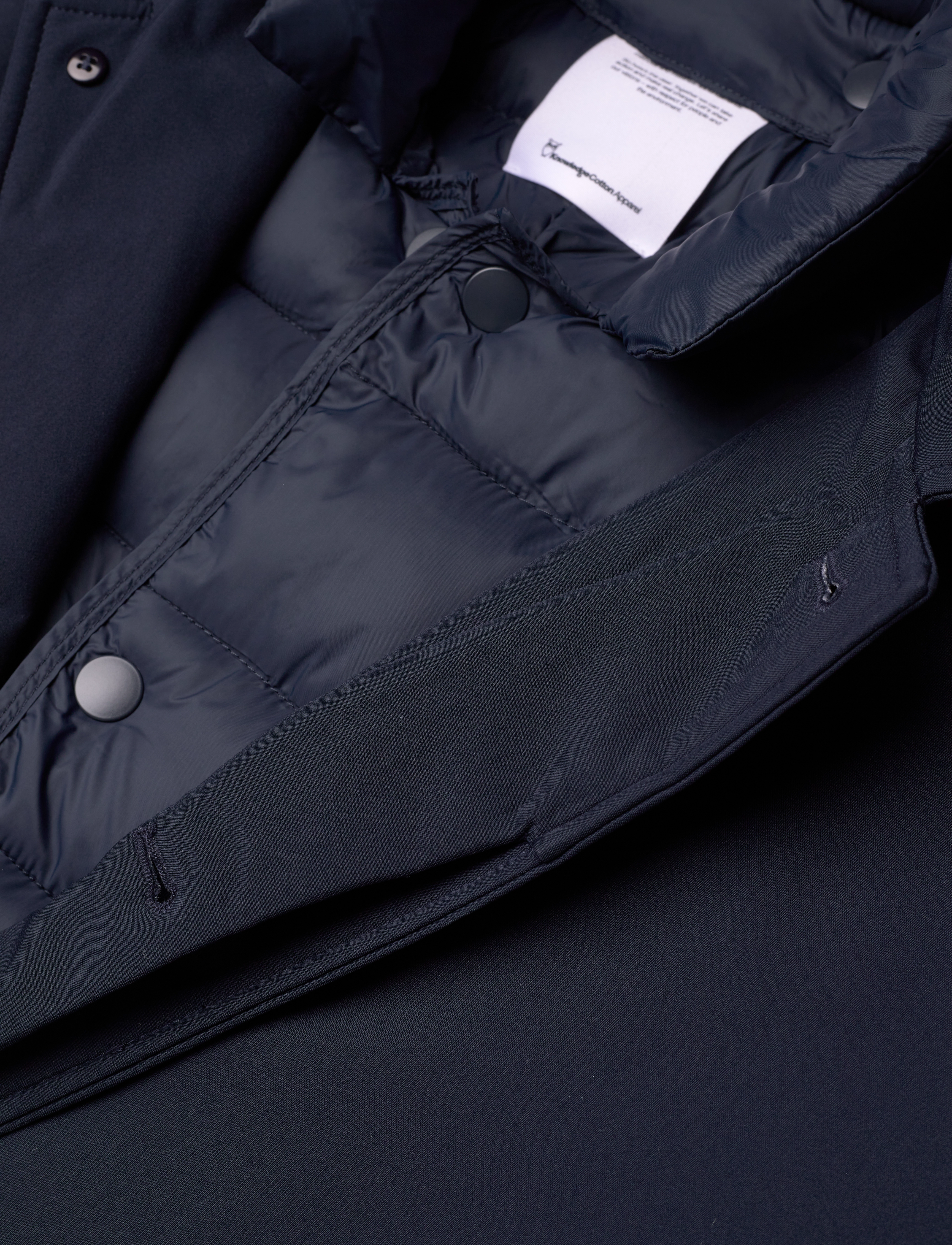 Knowledge Cotton Apparel - CLIMATE SHELL car coat jacket - GR - total eclipse - 2