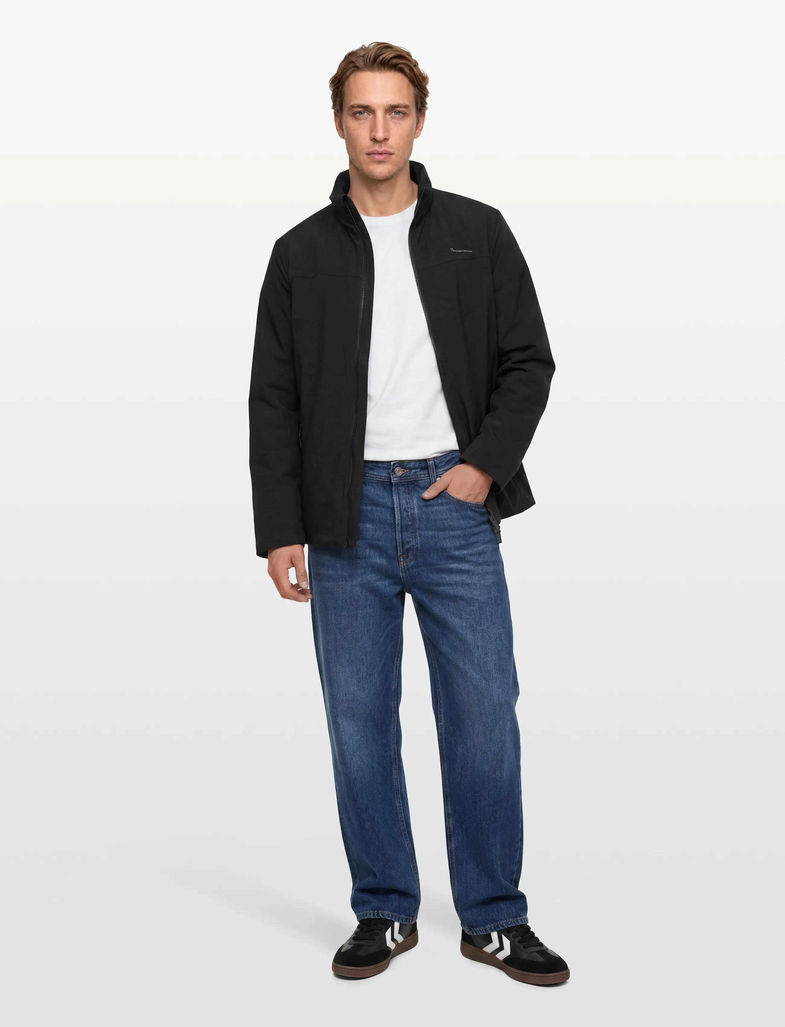 Knowledge Cotton Apparel Climate Shell Jacket Grs/Vegan, S, Jackets, Schwarz - Padded Männerswear