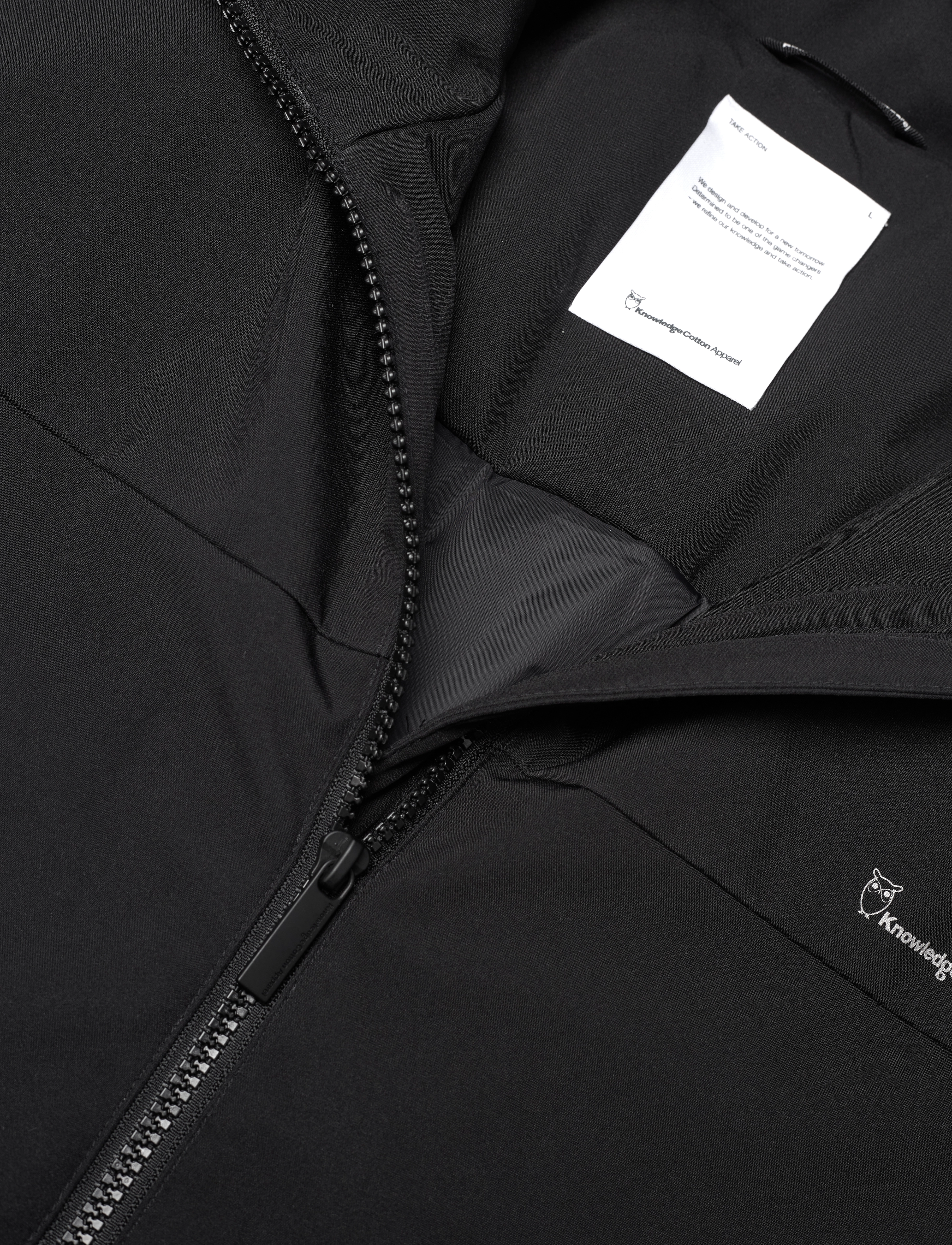 Knowledge Cotton Apparel - CLIMATE SHELL jacket - GRS/Vegan - frühlingsjacken - black jet - 2