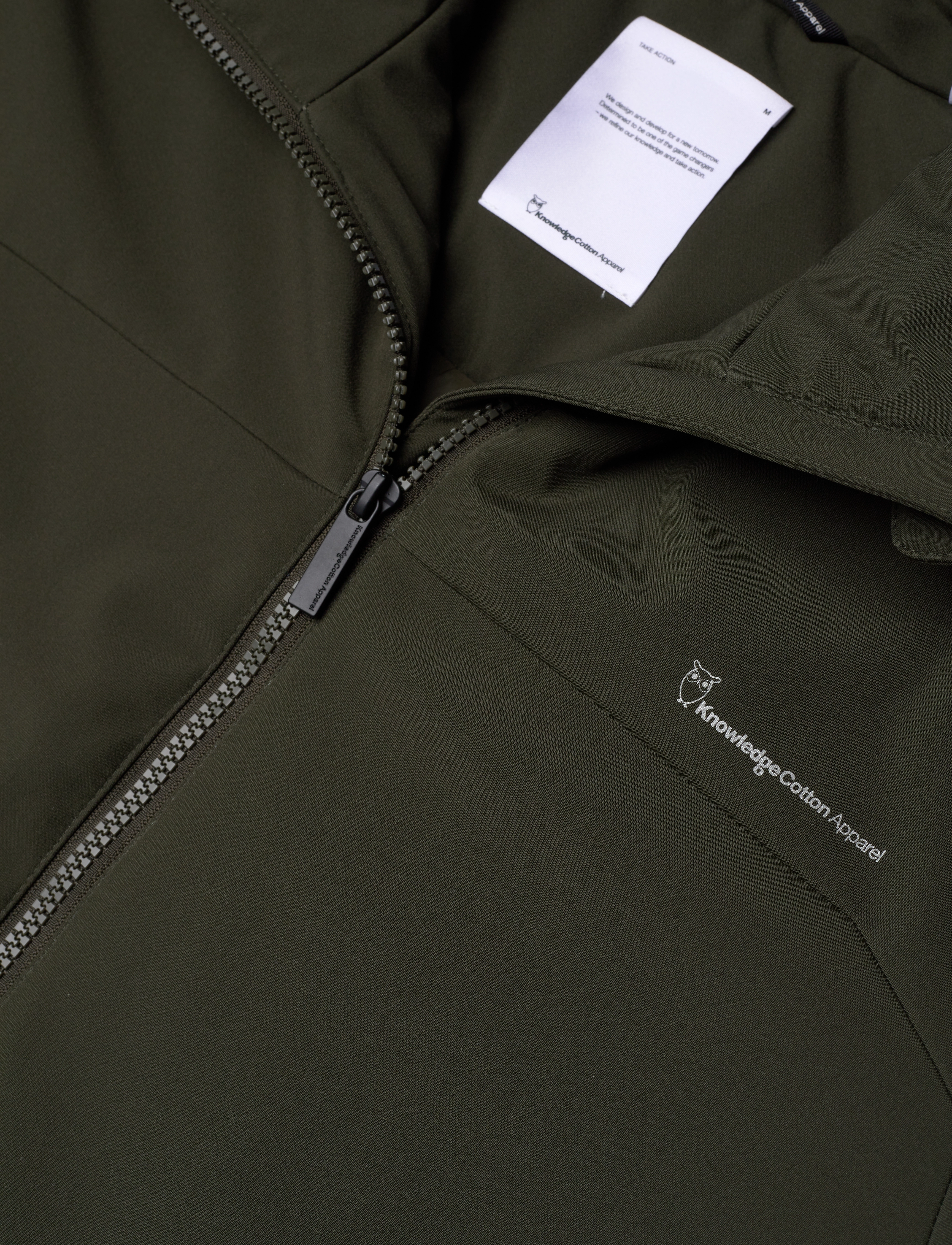 Knowledge Cotton Apparel - CLIMATE SHELL jacket - GRS/Vegan - forårsjakker - forrest night - 2