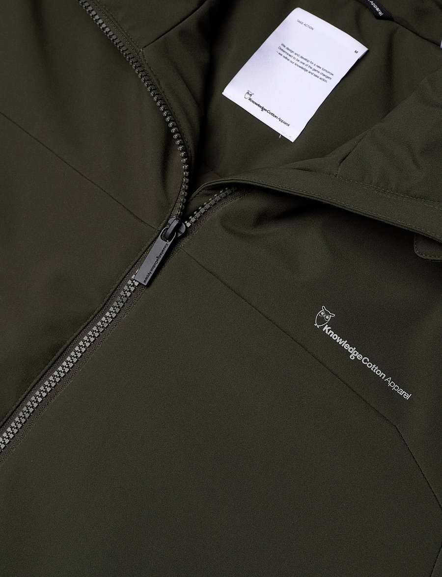 Knowledge Cotton Apparel - CLIMATE SHELL jacket - GRS/Vegan - kevadjoped - forrest night - 2