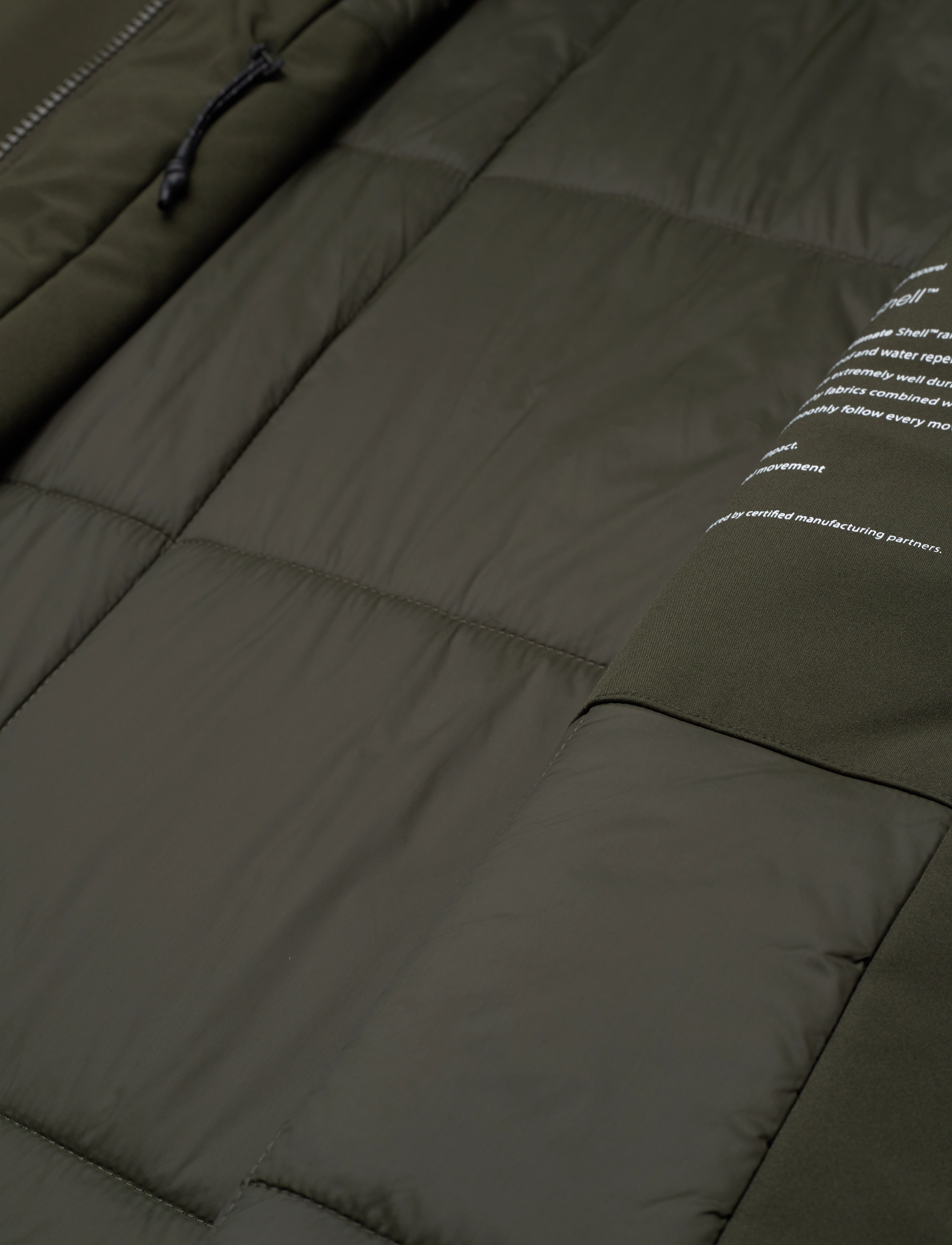 Knowledge Cotton Apparel - CLIMATE SHELL jacket - GRS/Vegan - forårsjakker - forrest night - 4
