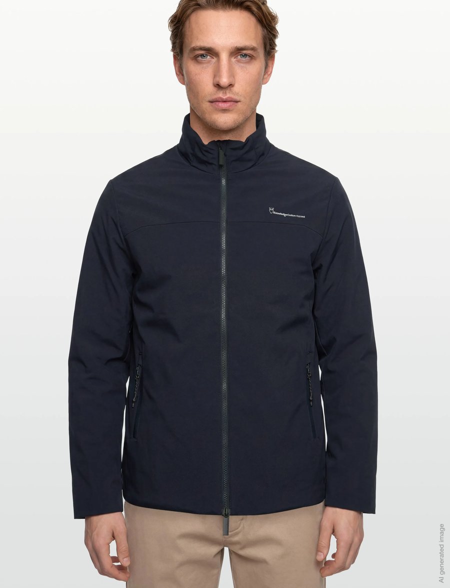 Knowledge Cotton Apparel - CLIMATE SHELL jacket - GRS/Vegan - frühlingsjacken - total eclipse - 3