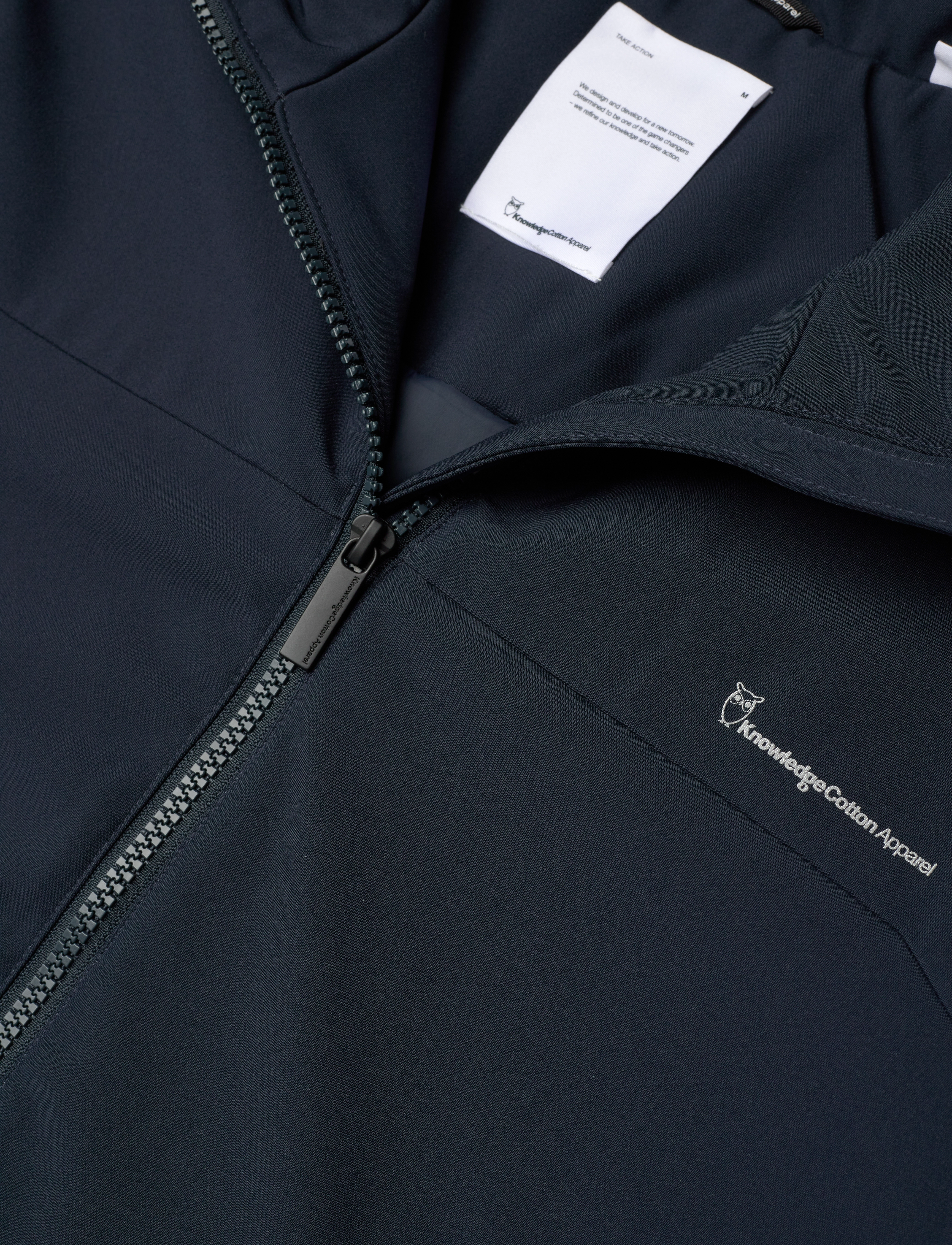 Knowledge Cotton Apparel - CLIMATE SHELL jacket - GRS/Vegan - forårsjakker - total eclipse - 2