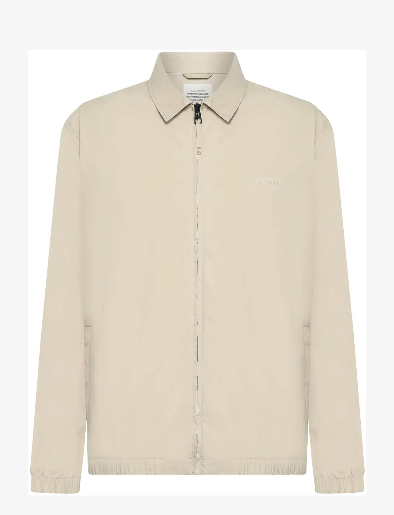 Knowledge Cotton Apparel - Light poplin jacket - forårsjakker - light feather gray - 1