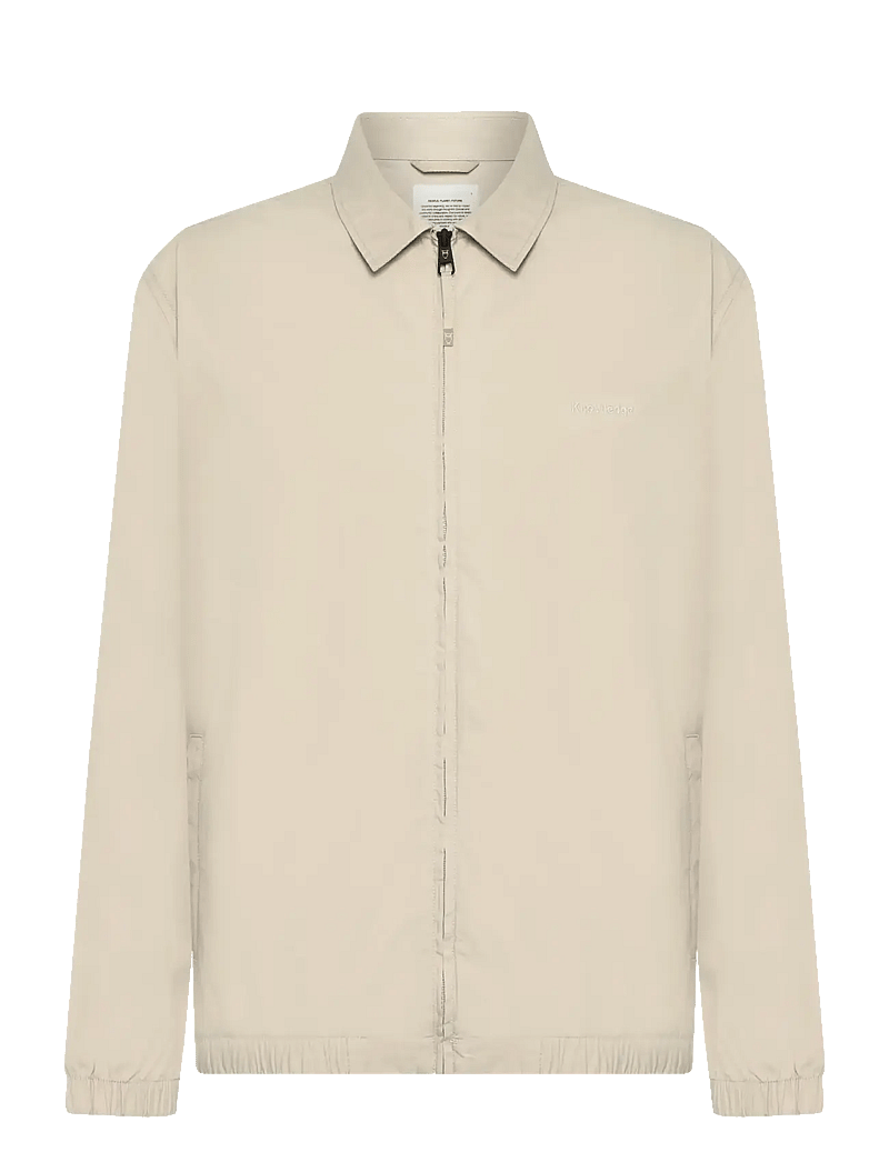 Knowledge Cotton Apparel - Light poplin jacket - forårsjakker - light feather gray - 1
