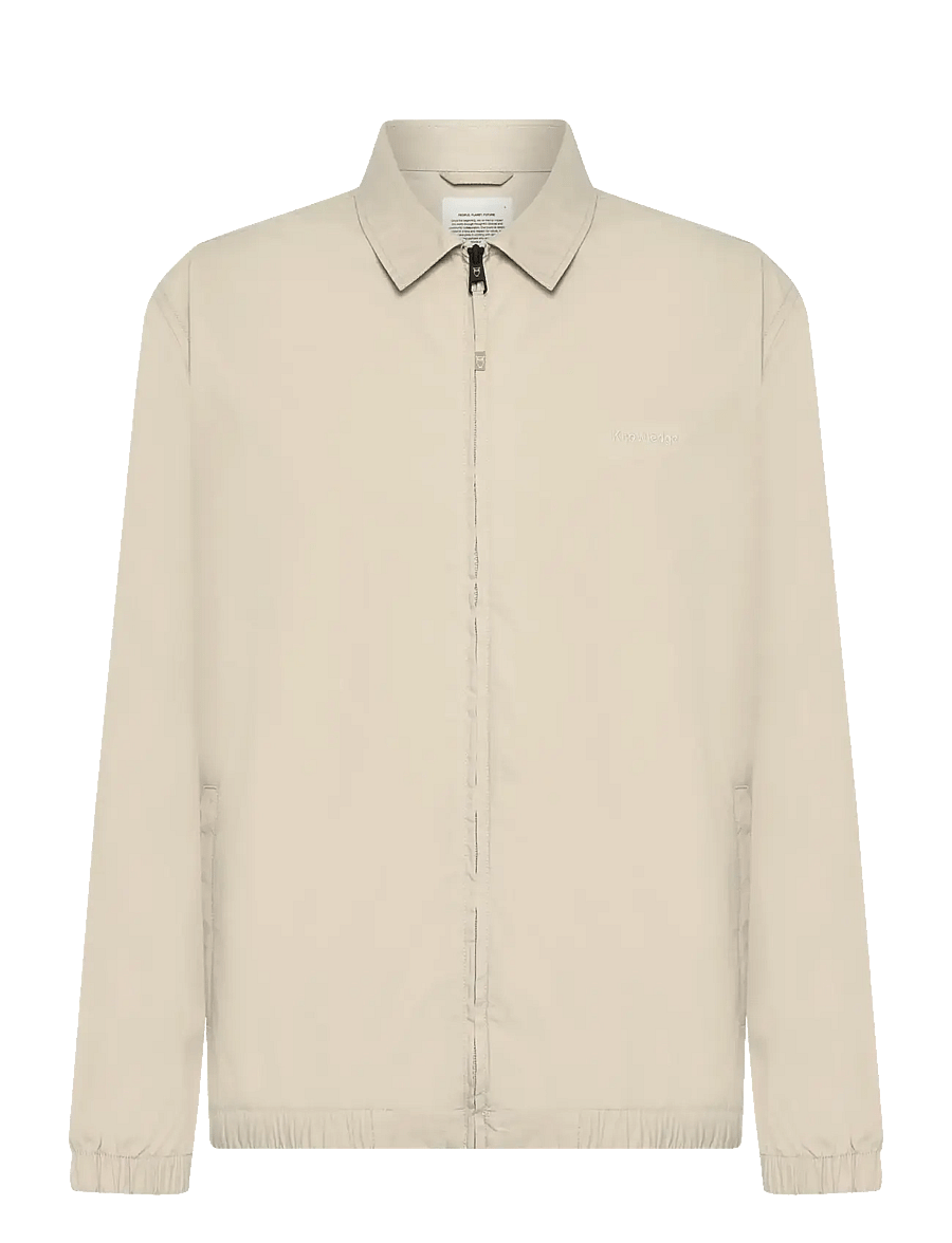 Knowledge Cotton Apparel - Light poplin jacket - forårsjakker - light feather gray - 1