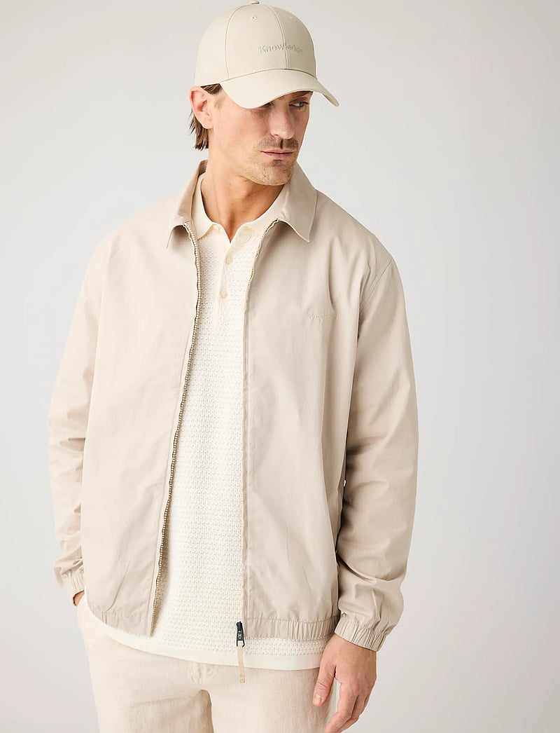 Knowledge Cotton Apparel - Light poplin jacket - forårsjakker - light feather gray - 0