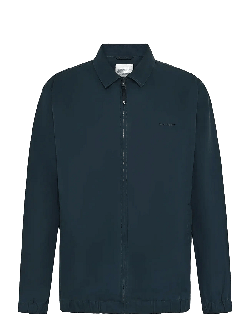 Knowledge Cotton Apparel - Light poplin jacket - forårsjakker - total eclipse - 0