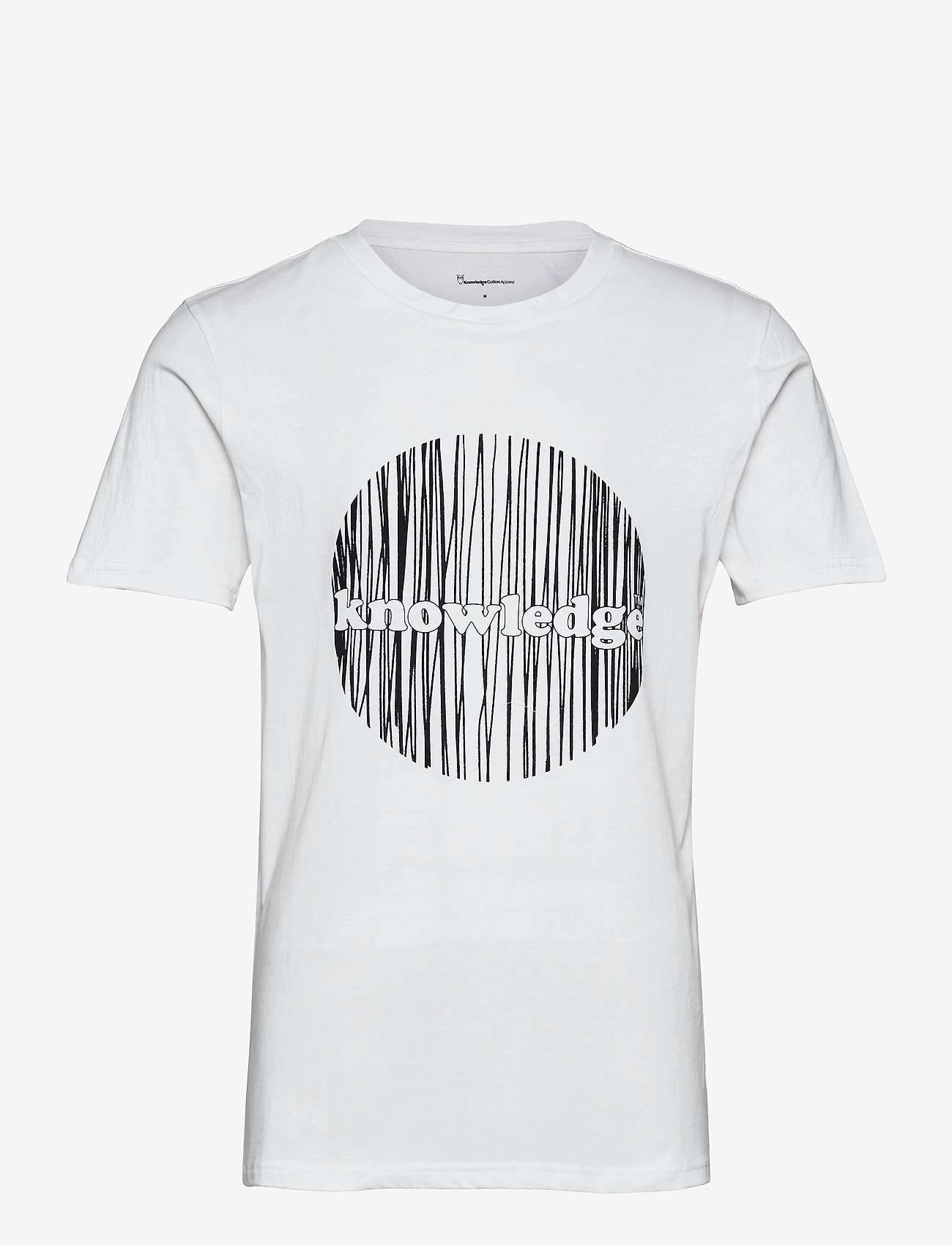 ALDER knowledge circle tee - GOTS/V - BRIGHT WHITE