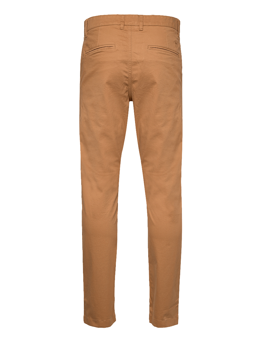Knowledge Cotton Apparel - Luca slim chino pants - chinos - brown sugar - 2