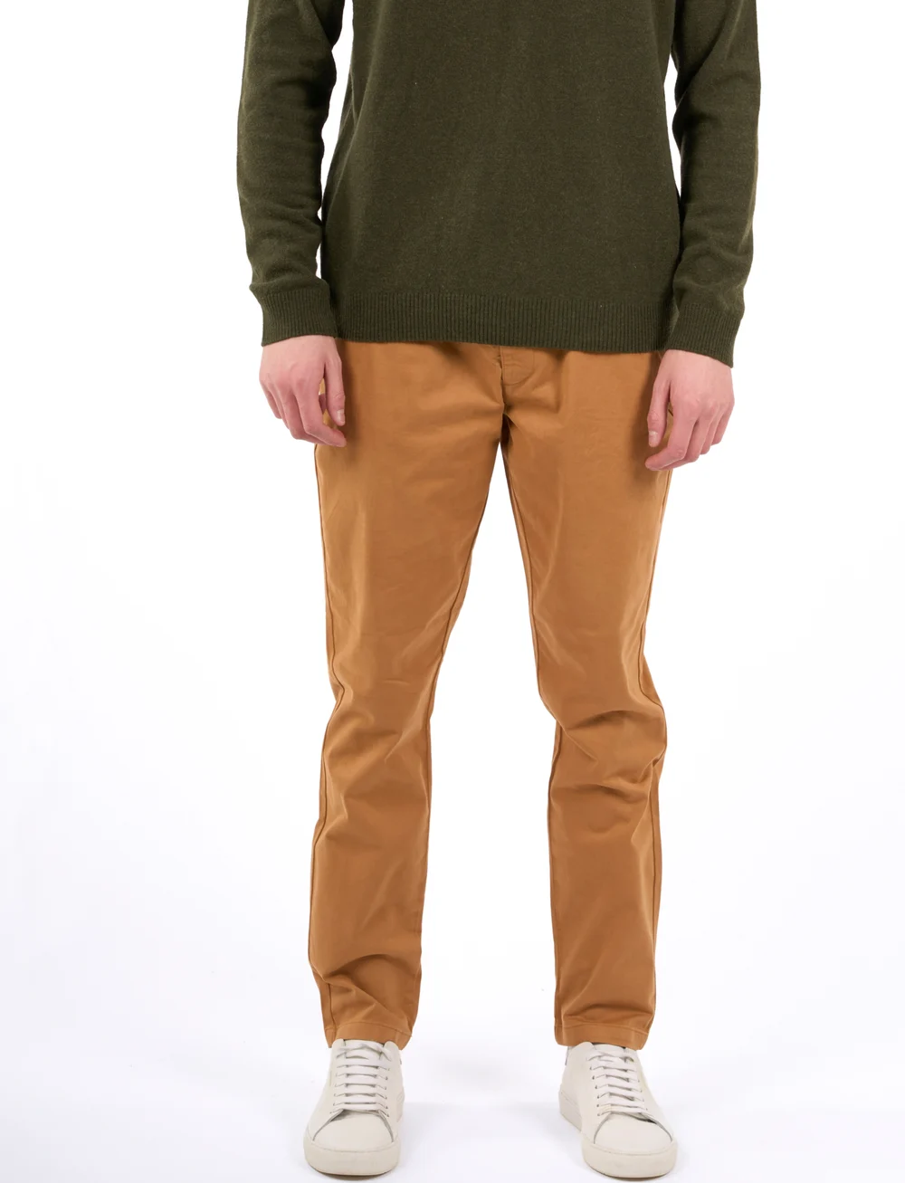 Knowledge Cotton Apparel - LUCA slim twill chino pants - GOTS/ - chinos - brown sugar - 0