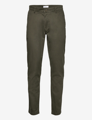 LUCA slim twill chino pants - GOTS/ - FORREST NIGHT