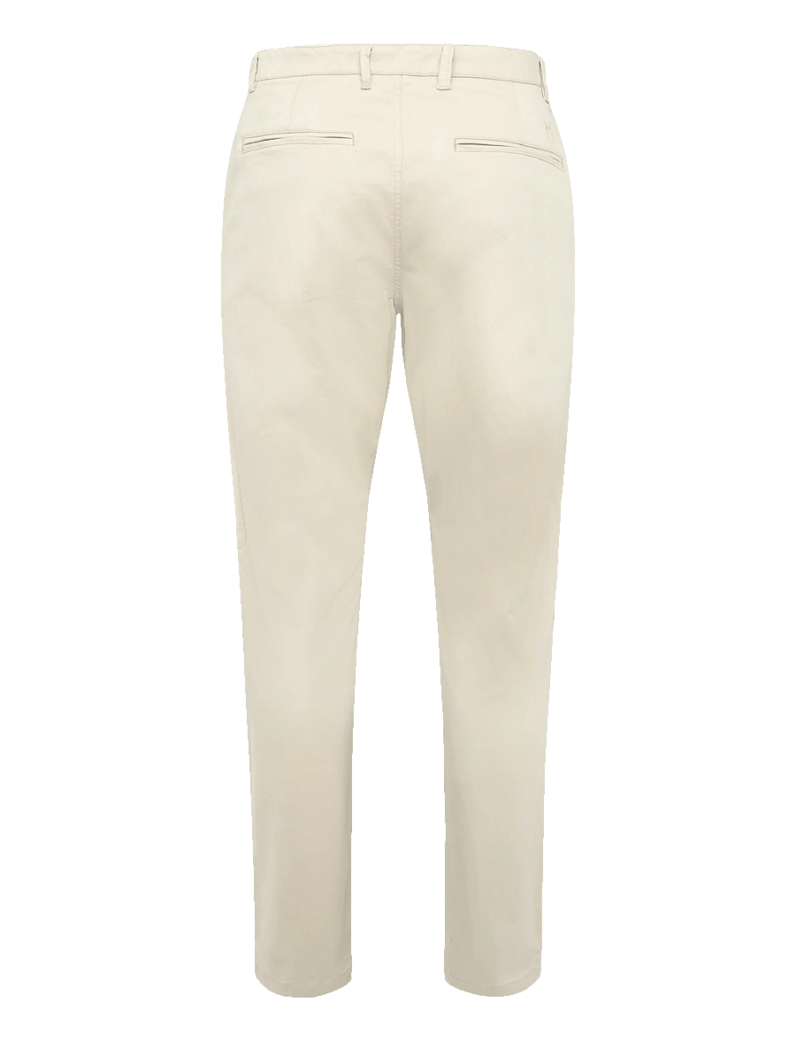 Knowledge Cotton Apparel - Luca slim chino pants - chinos - light feather gray - 1