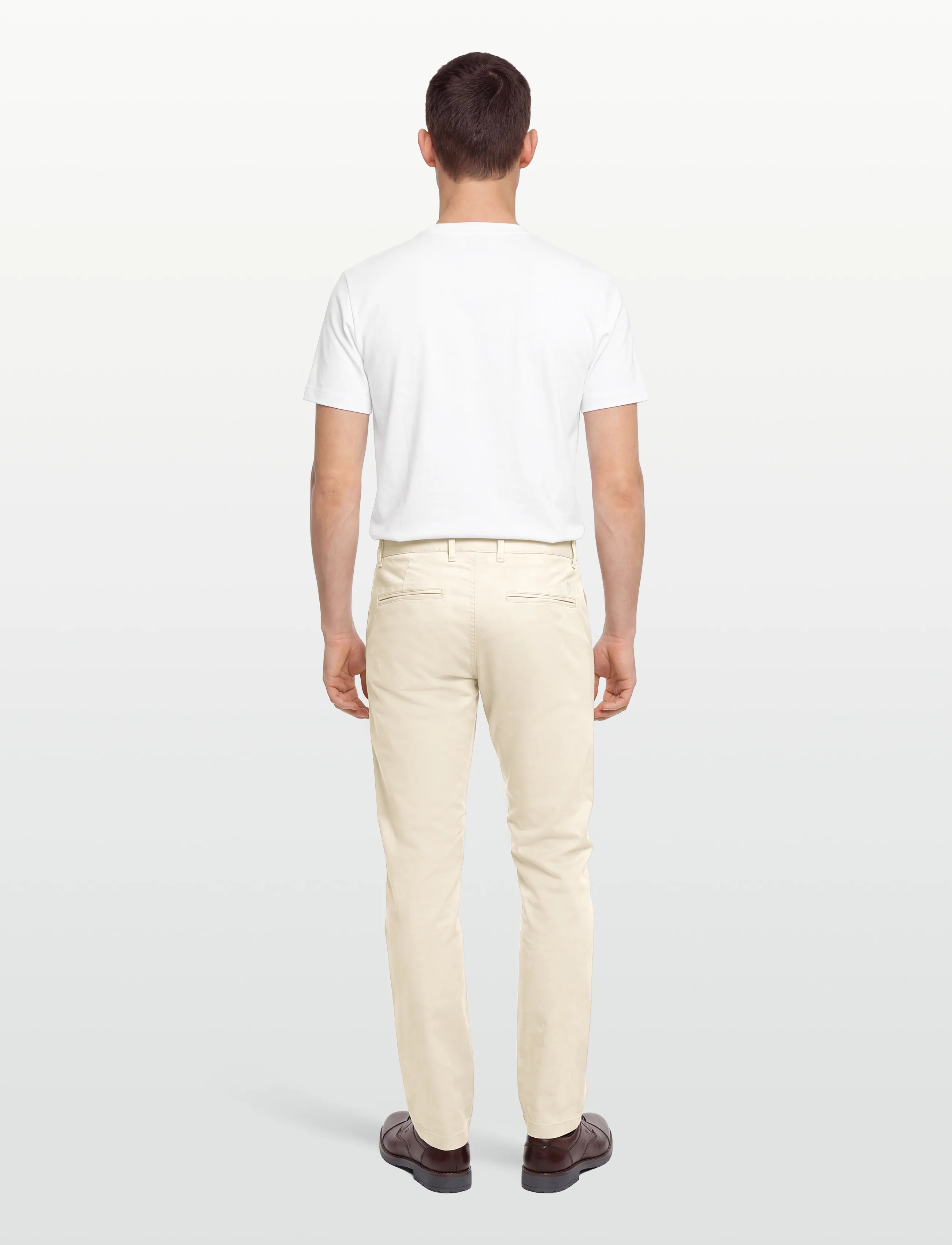 Knowledge Cotton Apparel - Luca slim chino pants - trousers & jeans - light feather gray - 4