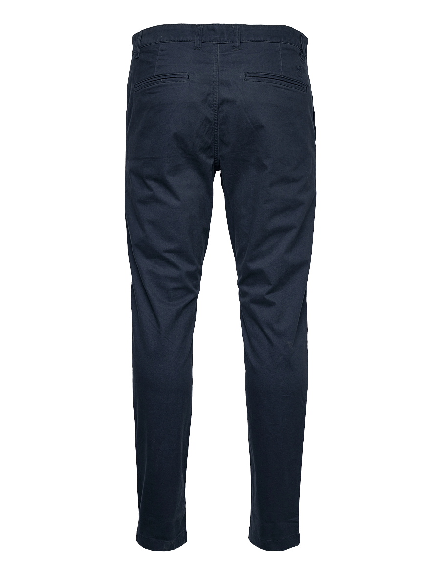 Knowledge Cotton Apparel - Luca slim chino pants - chinos - total eclipse - 2